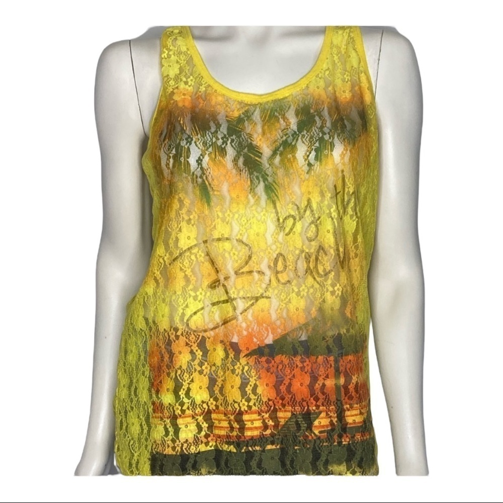 OP By the Beach Lace Tank Top Sz XXL